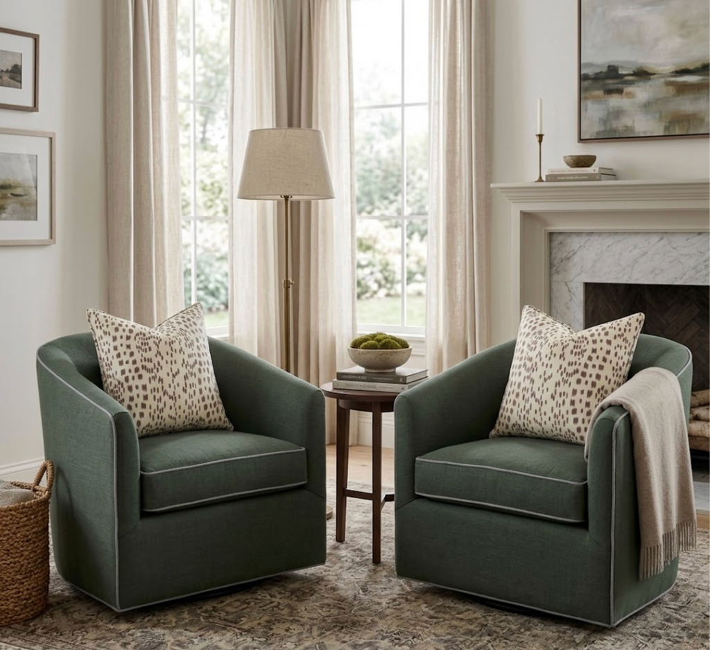Les Touches Pillow Cover in Tan Brown