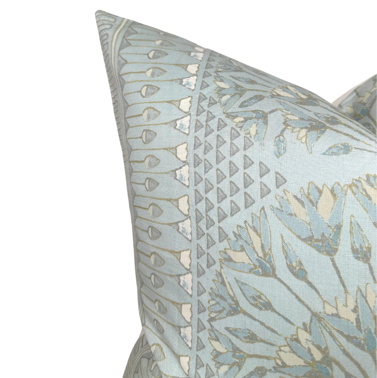 Cairo Pillow Cover in Spa Blue, Thibaut Pillows