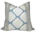 Austin Pillow Cover in Blue, Thibaut Pillows