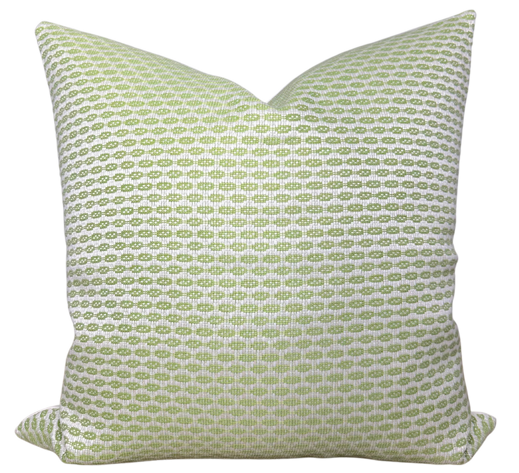 Hickox Woven Pillow Cover in Leaf, Schumacher Textiles