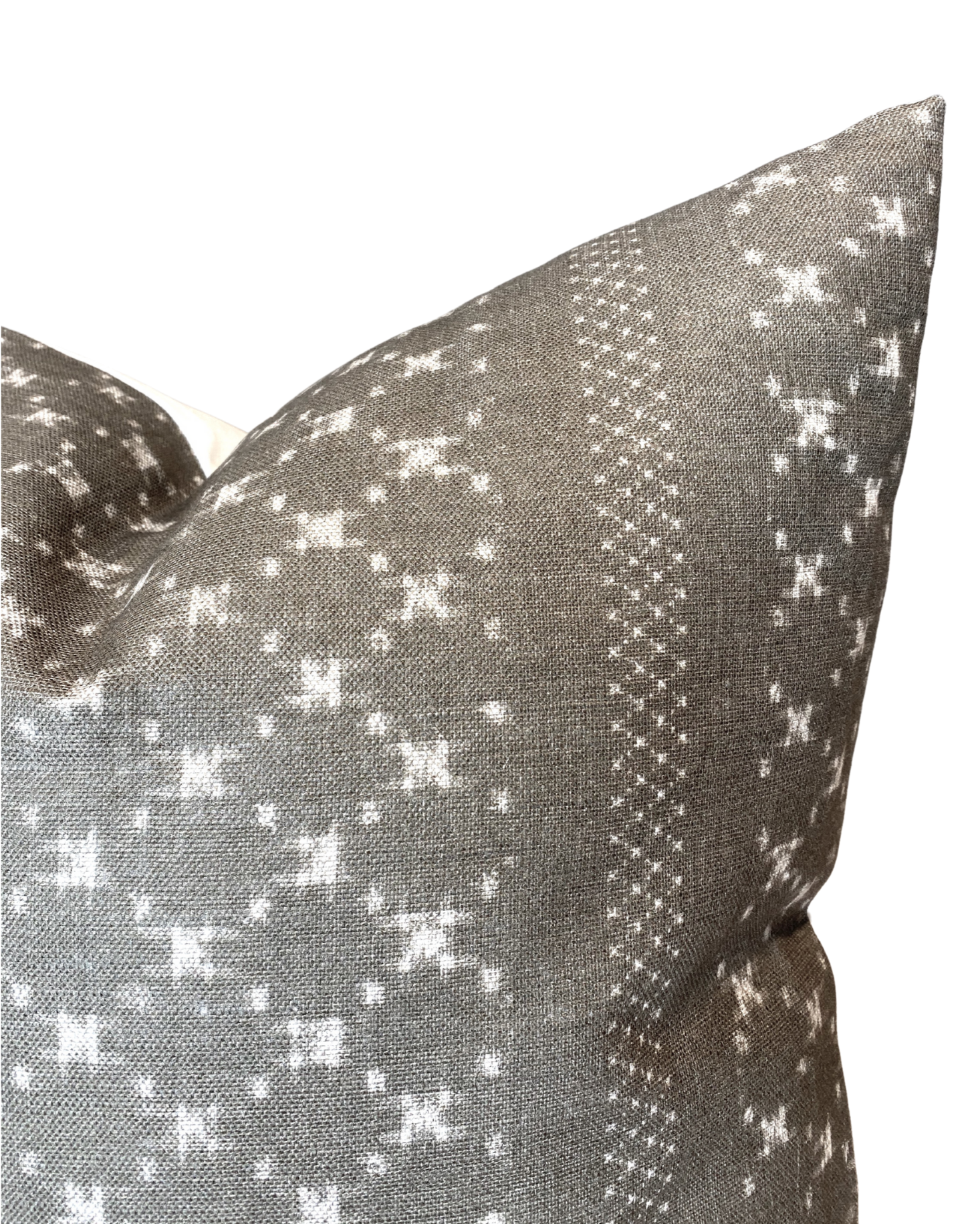 Nagoya Pillow Cover in Earth Grey, McLaurin + Piercy Textiles