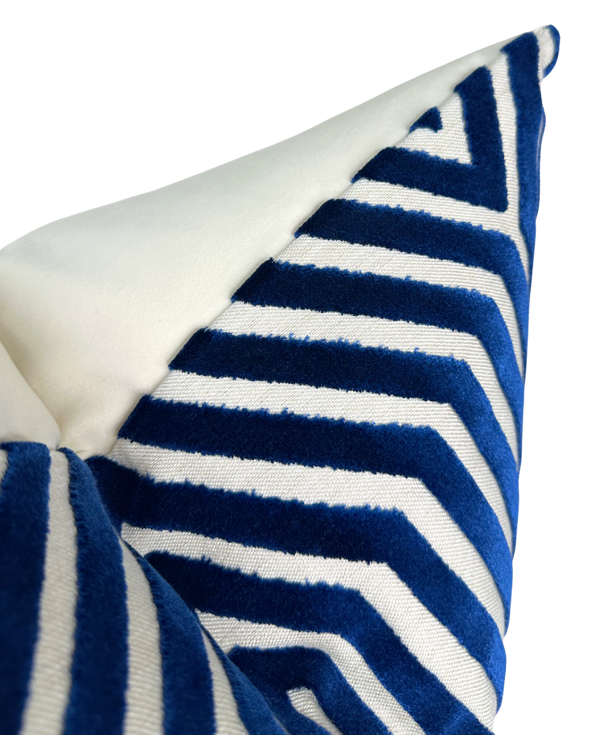 Vanderbilt Velvet Pillow Cover in Navy Blue, Schumacher Textiles