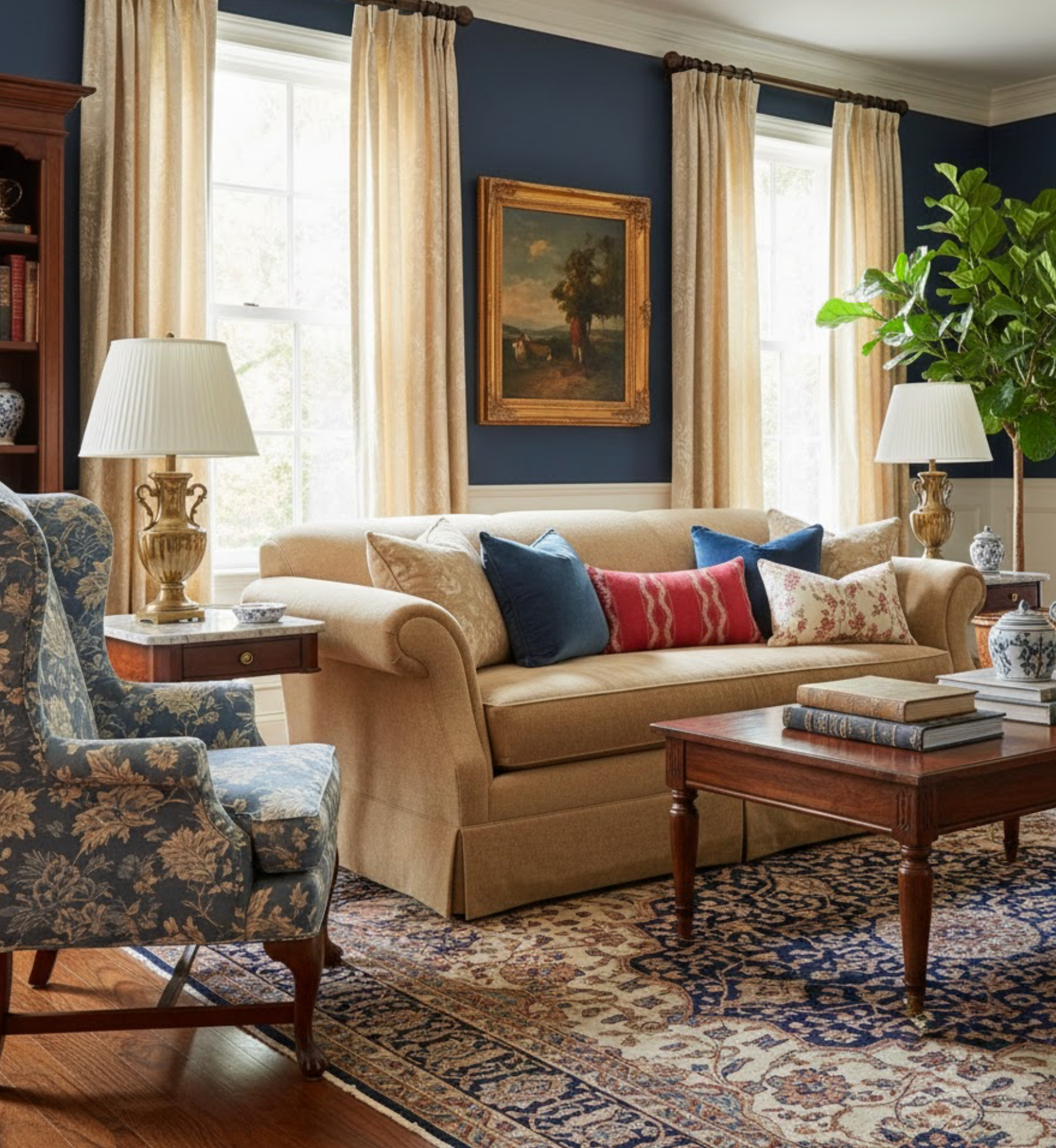 Zanzibar Pillow Cover in Red, Peter Dunham Textiles