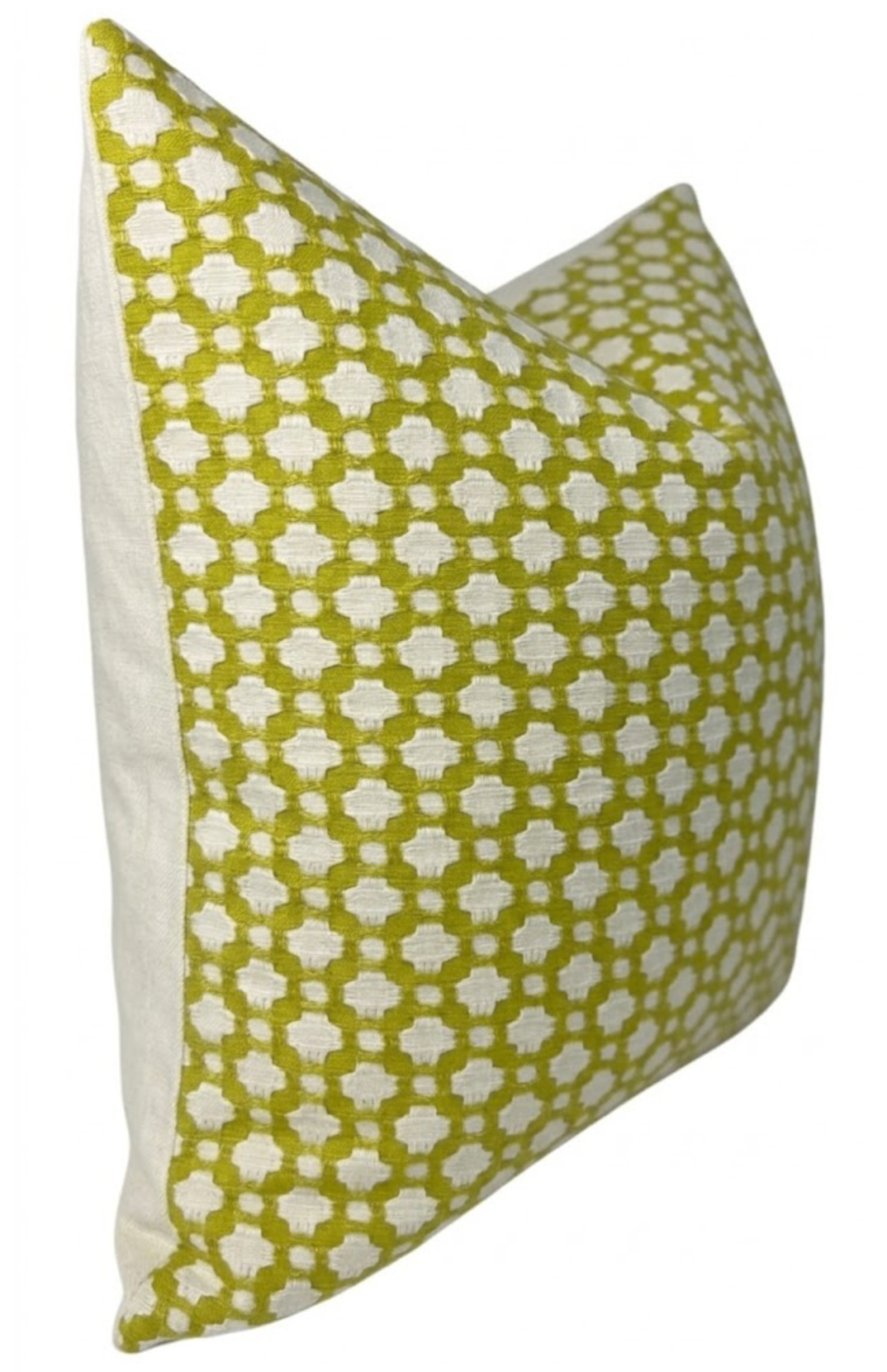 Betwixt Pillow Cover in Chartreuse, Schumacher Textiles
