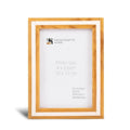 Picture Frame Avant Amber Collection Resin Inlay Orange & White – 4x6, 5x7 & 8x10"
