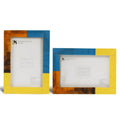 Picture Frame Mondrian Walnut Collection Resin Inlay Multi – 3 sizes (Pack of 2)