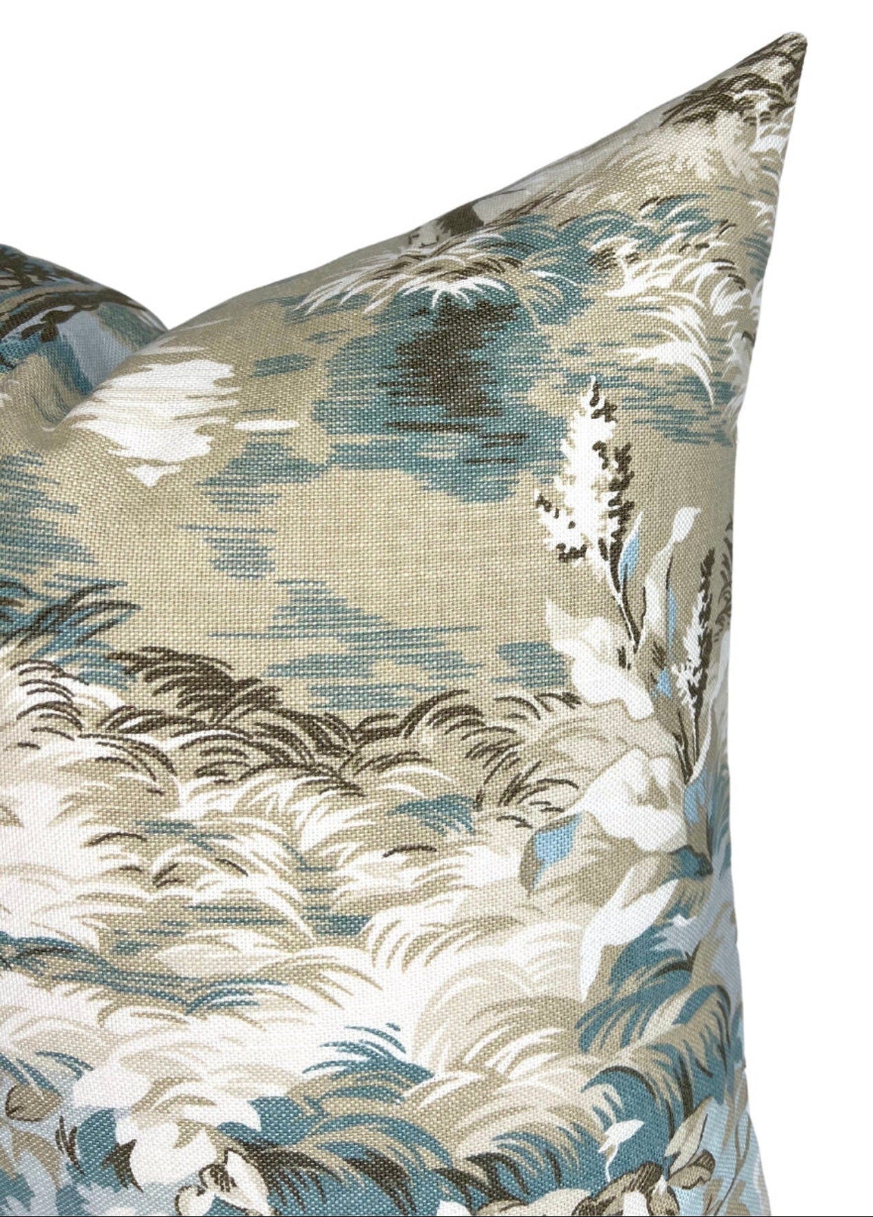 Lincoln Toile Pillow Cover in Light Blue, Thibaut Pillows