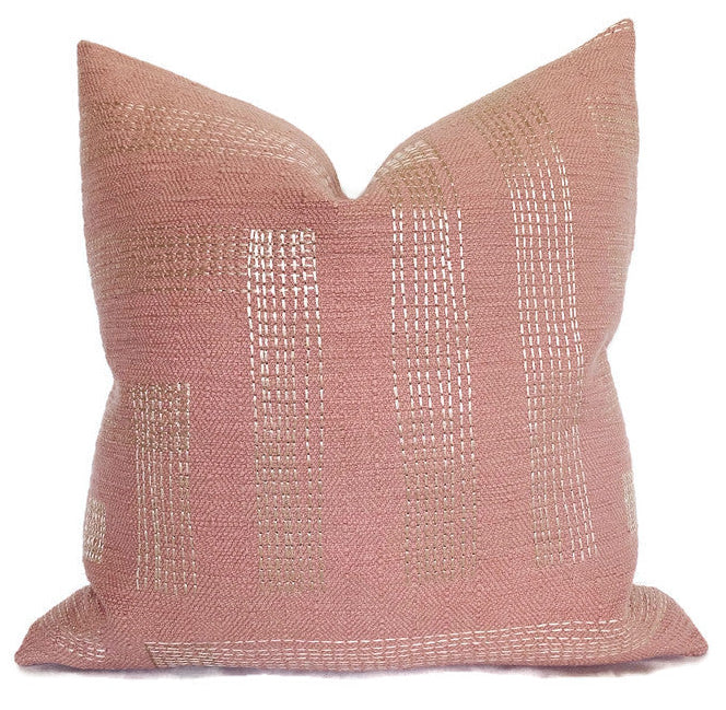 Pastiche Pillow Cover in Rouge Ivory, Kelly Wearstler Textiles