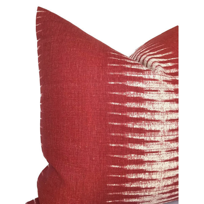 Ikat Pillow Cover in Pomegranate, Peter Dunham Textiles