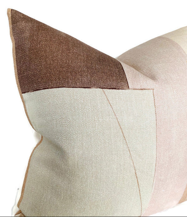 District Pillow Cover in Silt Brown, Kelly Wearstler Textiles